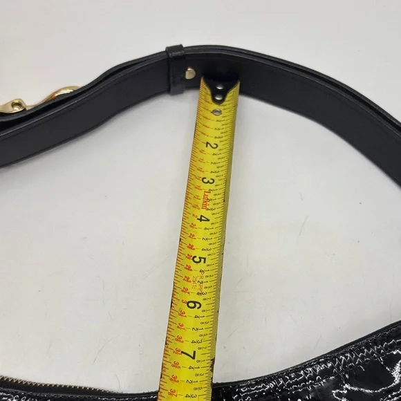 Cole Haan Elegant Black Patent Hobo Leather Women's Bag CH8402 - Picture 15 of 15